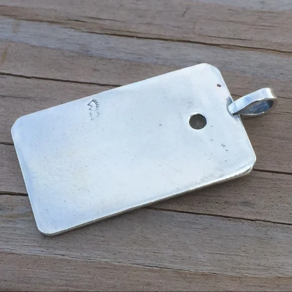 Star Tarot Pendant .925 Sterling Silver w/ natural Rutilated Quartz Made in USA - Picture 7 of 8